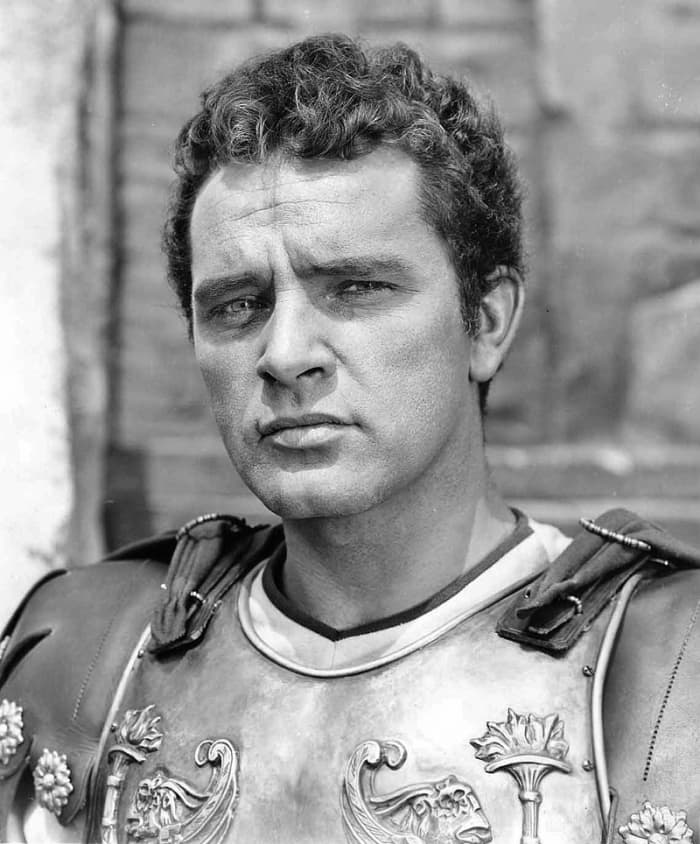 Richard Burton as seen in the Film "The Robe" (1955): Richard Burton is well-known for his impeccable diction.