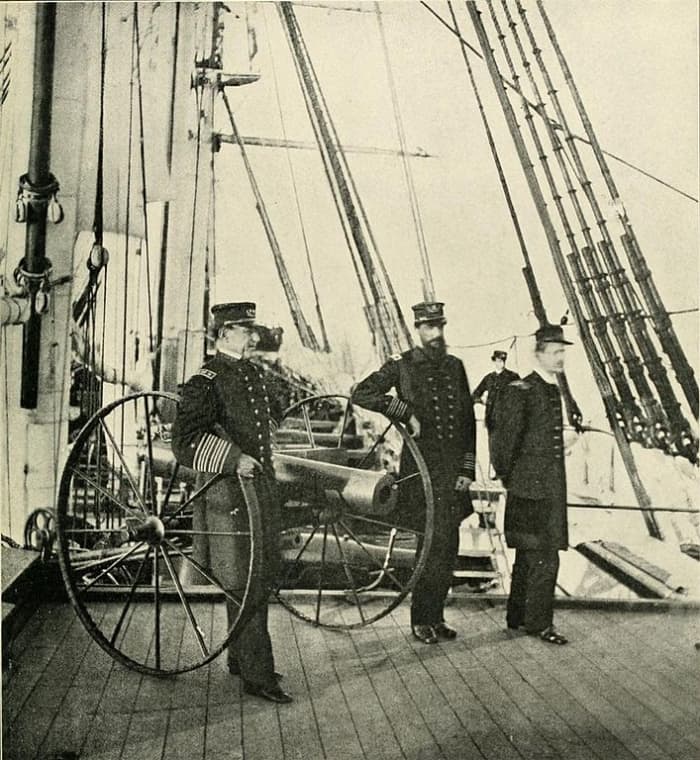 Admiral David Farragut onboard the USS Hartford