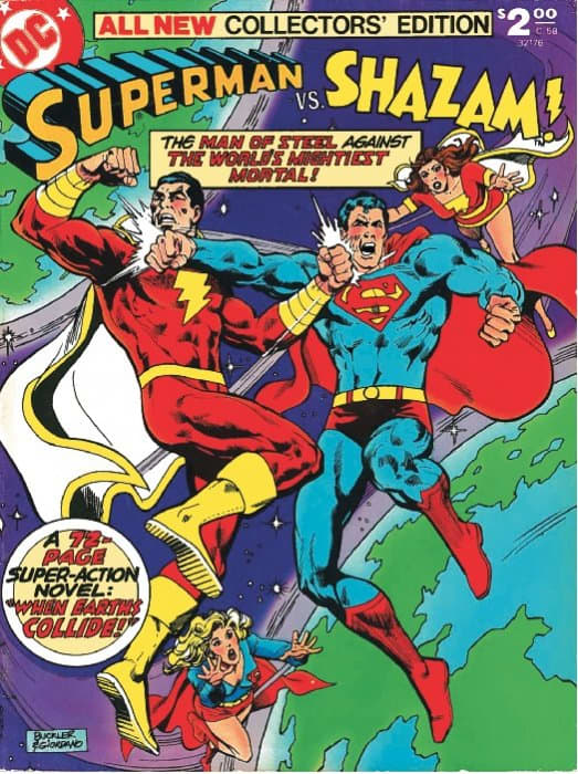 This was something to make the eight-year-old in every fan boy squeal with joy. Superman vs. Captain Marvel. A plot from a White Martian that employed a Quarmer and Black Adam.