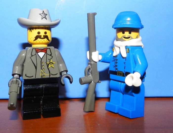 Sheriff and Soldier Minifigures