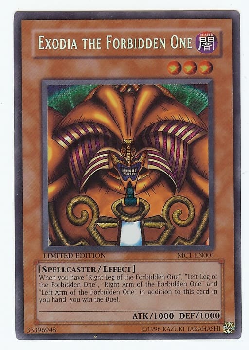 Exodia's such a monster, he doesn't even need a stomach to digest...