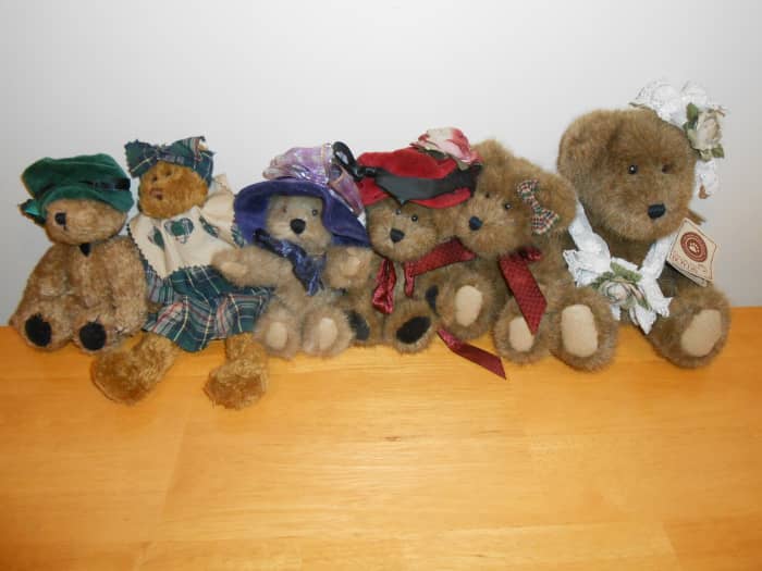 I recently purchased ALL of these Boyds Bears for 25 cents each ($1.50) at a thrift store! Great deal, and I am reselling a few on eBay!