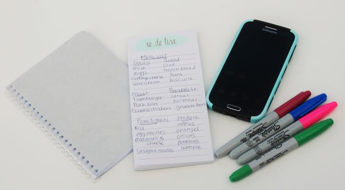 The next time you write out your shopping list, have fun by adding colorful description to each item.
