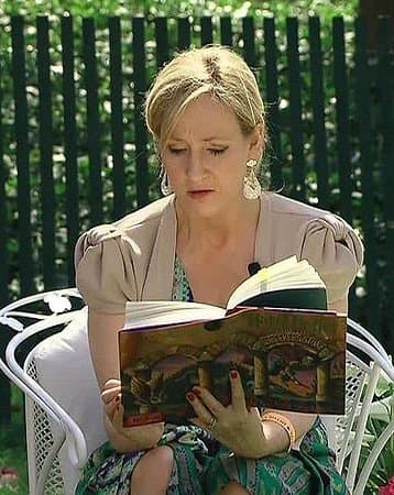J.K. Rowling reading at the White House in 2010.