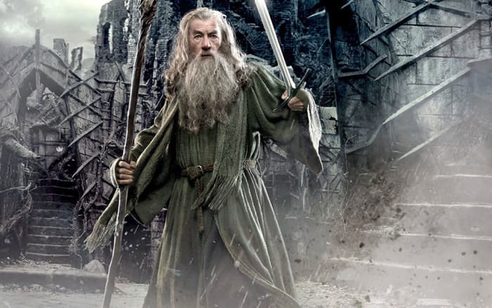 Gandalf the Gray wielding Glamdring. It is perhaps fair to say no modern fantasy tale is complete without a fantasy sword. Or several.