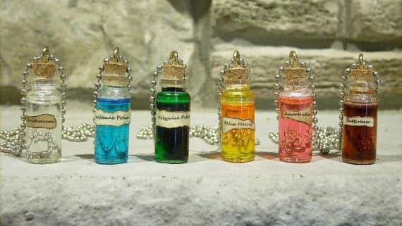 Harry Potter potion necklaces