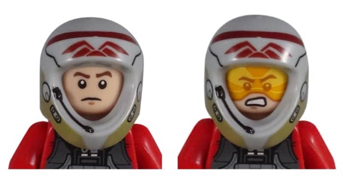 lego star wars pilot head