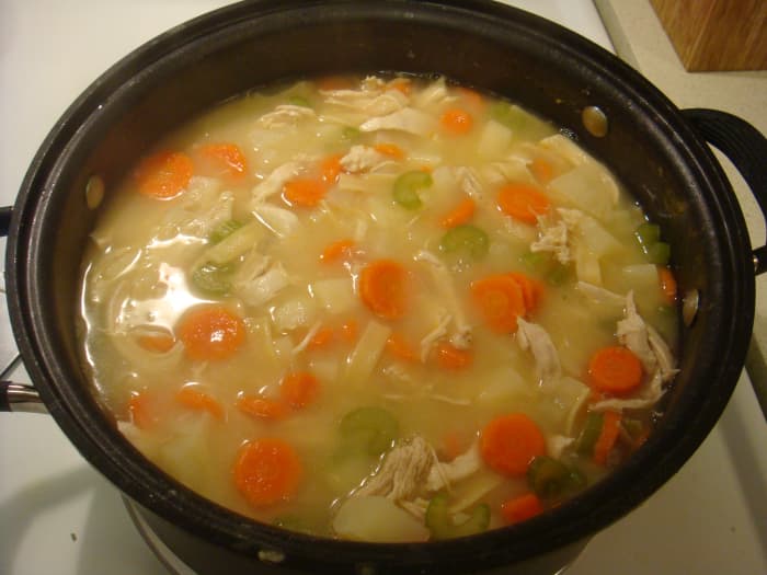 Chicken Noodle Soup is excellent to have during cold and flu season. Adding a little black pepper helps you recover in no time at all.