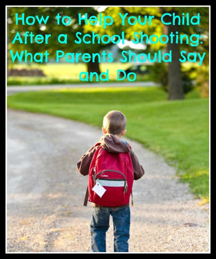 With a string of shootings and on-going threats to schools, parents and kids are on edge. Moms and dads need to know what to say to their children, acknowledging their fears but not terrifying them.