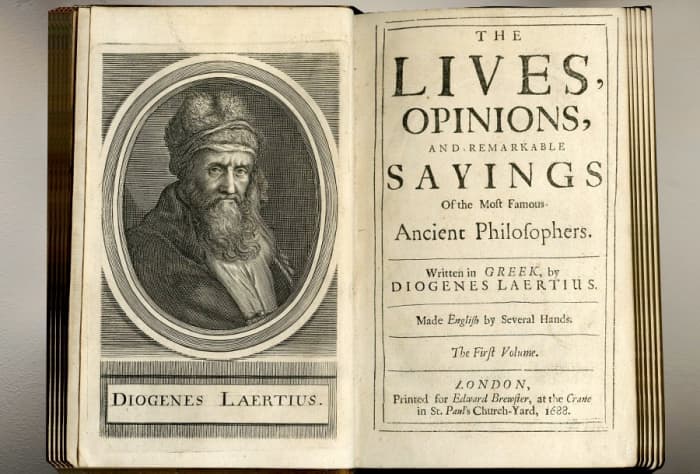 And English edition of the treatise concerning the important ancient Philosophers, by Diogenes Laertius.