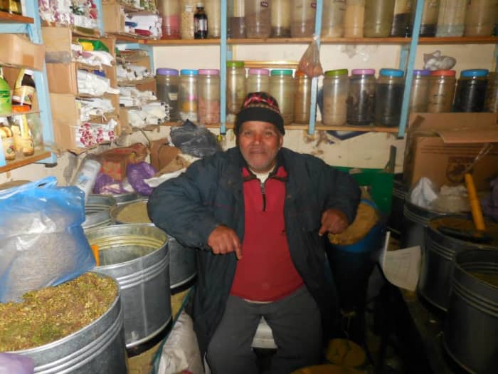 Moroccan mul hanuts (store owners) are a huge part of any community. They are always helpful and try to help with anything you may need. This mul hanut keeps watch over his shop in Ifrane.