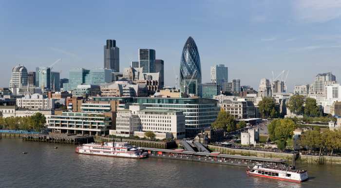City of London skyline from London City Hall