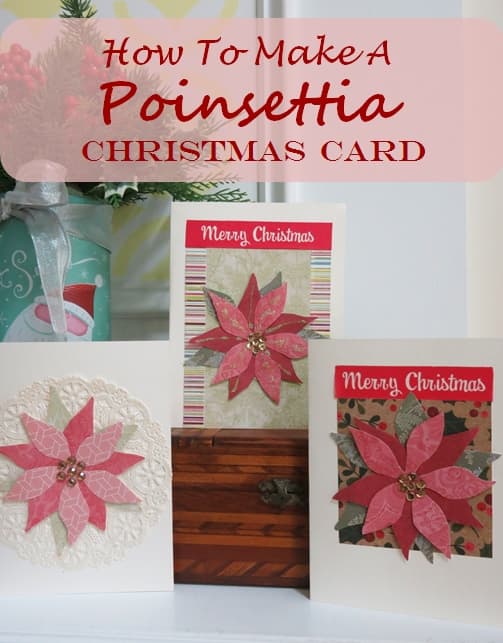 This easy-to-follow guide shows you how to make a cheery poinsettia Christmas card without any special equipment!