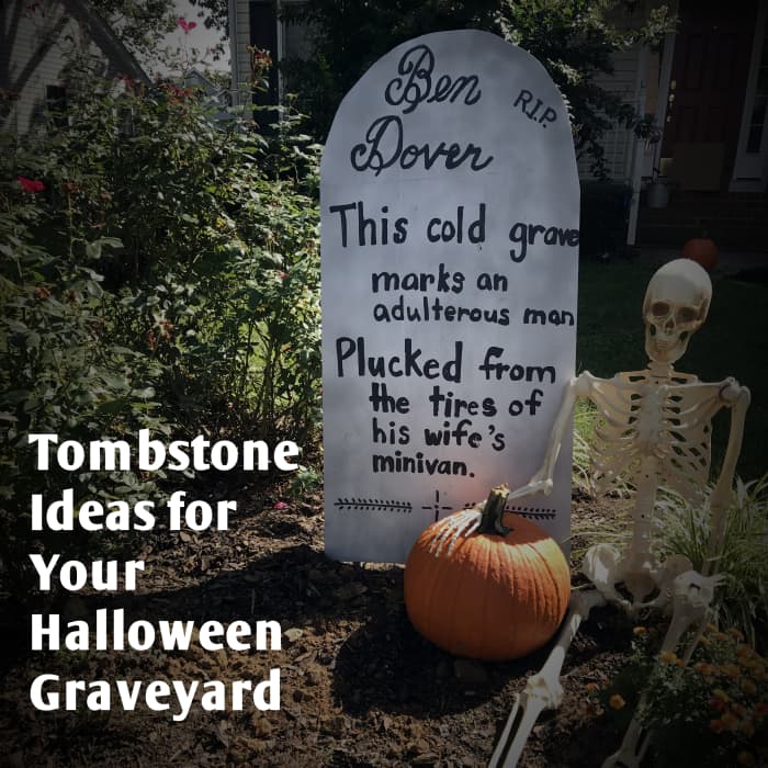 Tombstone Ideas for Your Halloween Graveyard - FeltMagnet