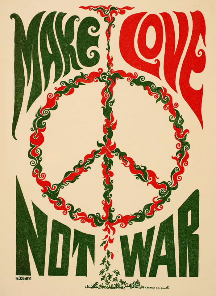 During the Vietnam Era, the Peace Symbol became one of the more important images used in protesting the war