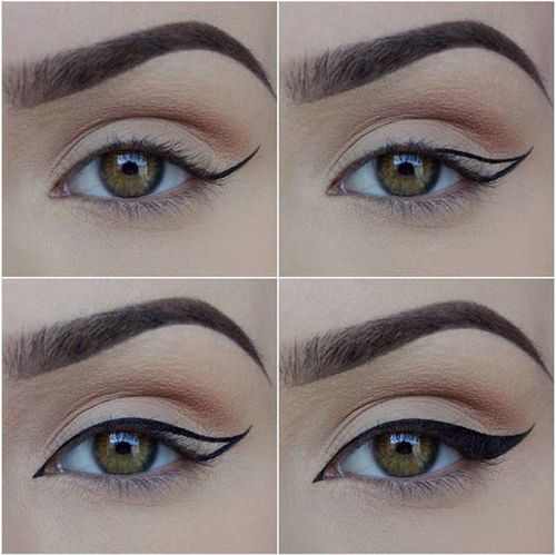 Follow your natural eye shape and draw a line that works with that.