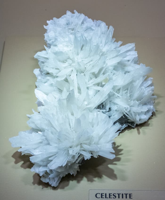 Celestite is a delicate crystal that can be damaged by excessive handling.