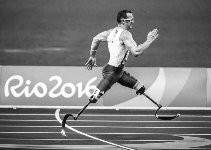 Even with a double lower limb amputation, the human body still adapts well enough to compete at the Paralympics.