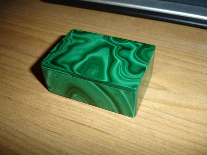 Malachite is a beneficial stone but should be used with care due to its high levels of copper.