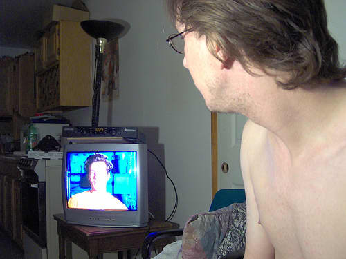 Psychosis can make you believe there are personal messages and information related to you on television.