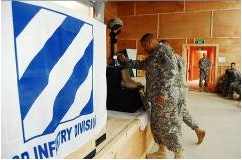 This photo was used for the memorial service of Sgt. Anthony O'Neal Magee. A Soldier from the 3rd Brigade Combat Team, 3rd Infantry Division. It was taken by Natalie Hedrick who also wrote this fictional story of her own death during this deployment.