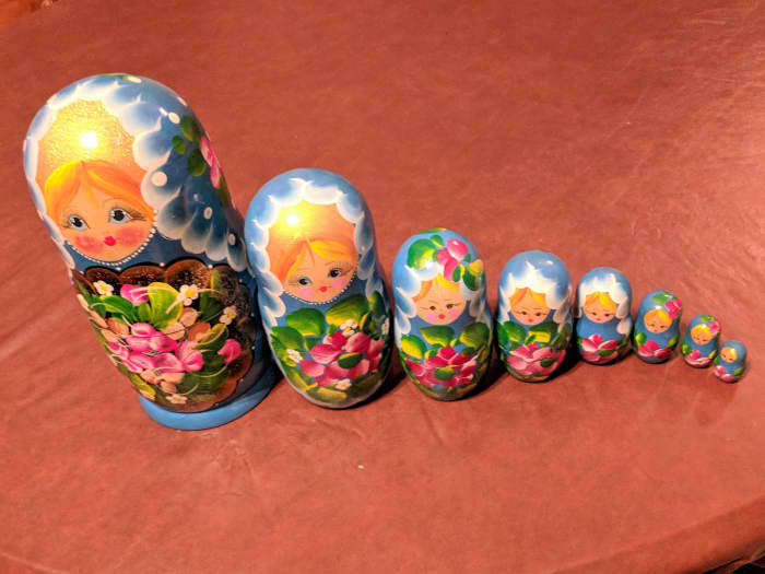 Pertuska or Nesting Dolls are Common Image Associated with Russia