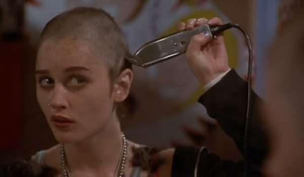 Deb Shaving Her Head in Empire Records