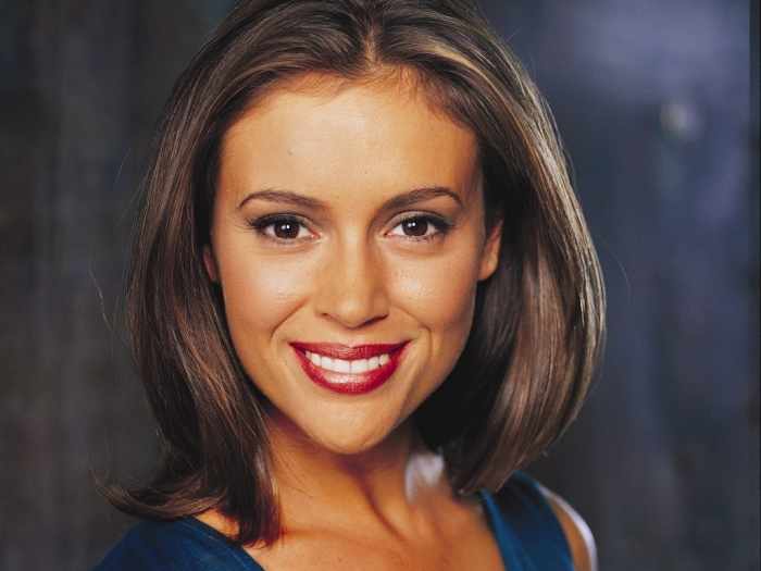 Alyssa Milano as Charmed One Phoebe Halliwell. 