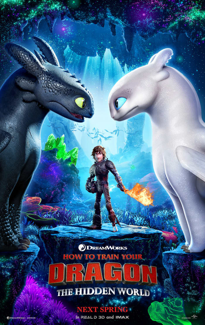 Poster for "How to Train Your Dragon: The Hidden World" (also known as "How to Train Your Dragon 3")