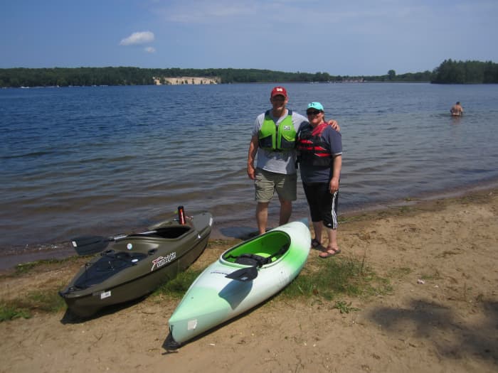 This is me and my lovely wife, Sondra. We spent many hours on rivers and lakes this summer after the purchase of three kayaks.