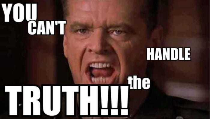 Great dialogue can enhance a movie's reputation but the same is true of bad dialogue. Sorry to break it to you, Jack!
