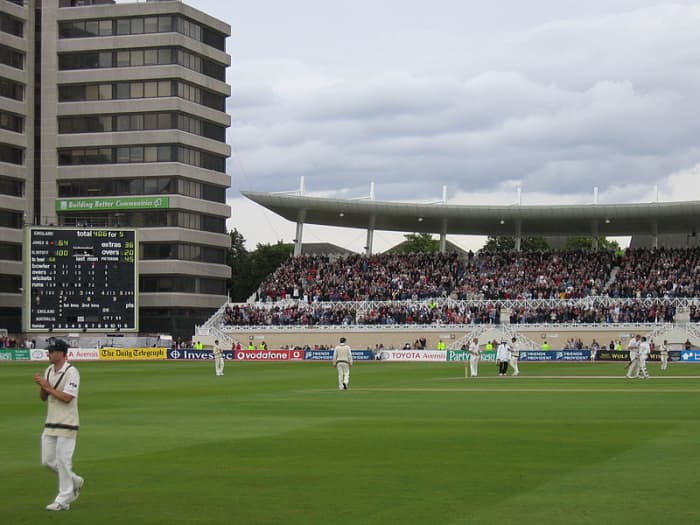 A photograph taken during the 2005 Ashes series just after Freddie Flintoff scored a century, but where does it figure in our top 10?