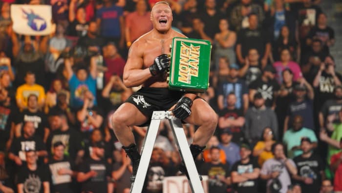 Brock Lesnar angers the entire WWE Universe by winning a championship opportunity in a match he wasn't even entered to win.