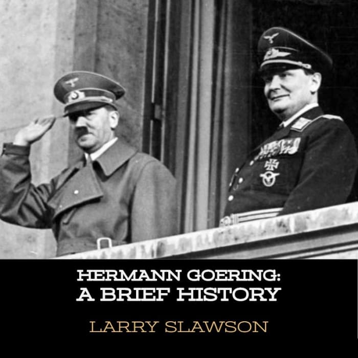 Hermann Goering alongside Adolf Hitler. During his career, Goering became one of Hitler's closest associates.