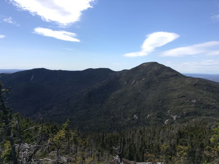 The Seward Range, viewed from Seymour Mountain (from left to right - Emmons, Donaldson, then Seward)