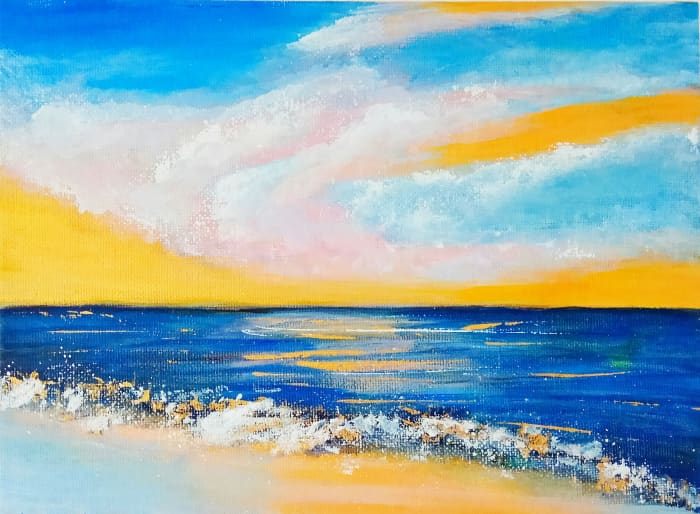 I believe that painting can help us deal with stress and calm the mind.