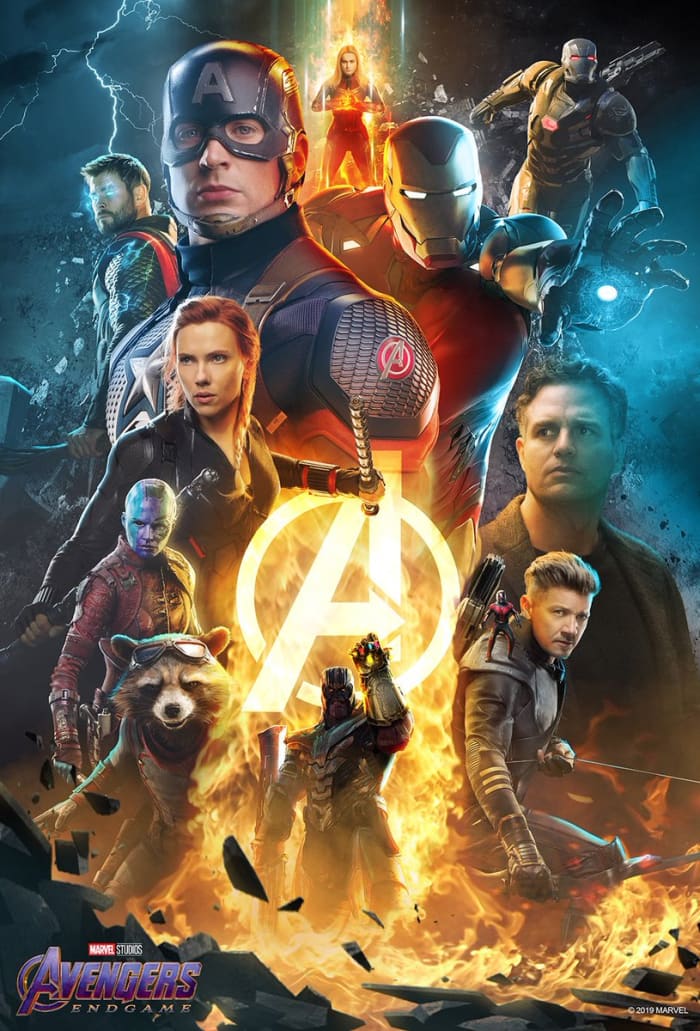 One of many posters for "Avengers: Endgame." This one is by the digital artist extraordinaire known as Bosslogic.