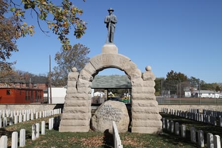 This Confederate monument was vandalized in 2017, but replaced with U.S. federal funds in 2019.