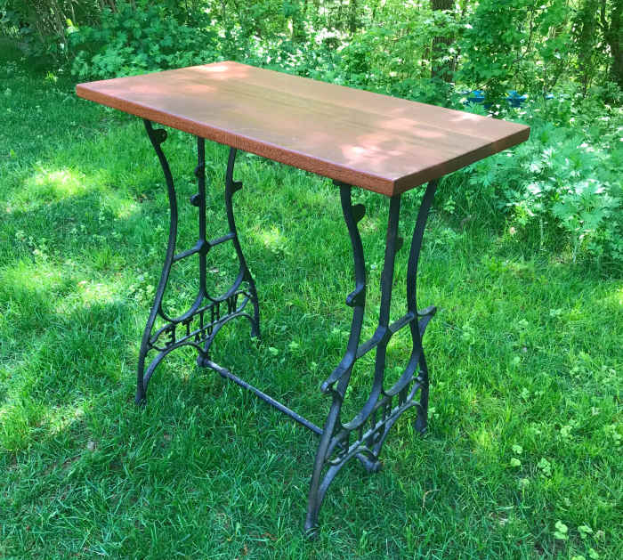 How to Repurpose an Antique Sewing Machine Base Into a Unique Table
