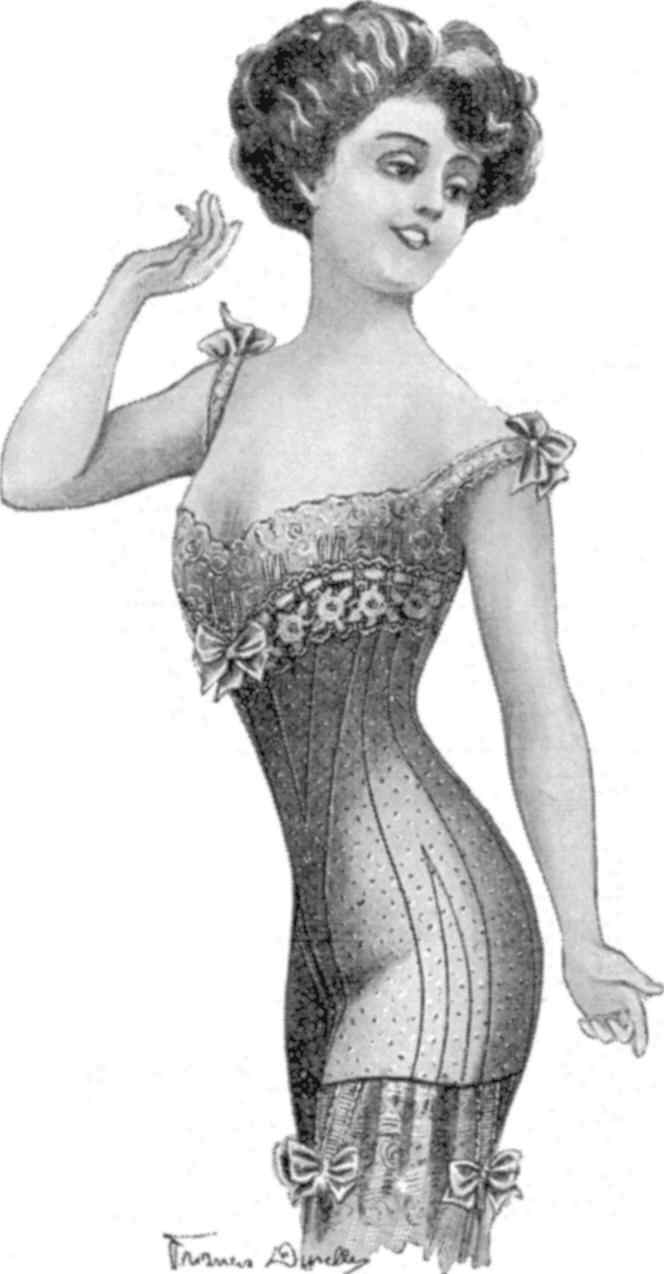Edwardian Longline Corset 1910