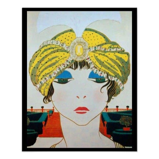 Turbans, toques, and cloches were better suited for shorter hair, slim lines, and the high collars and wraps of the 1920s.
