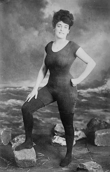 Annette Kellerman in her longline suit