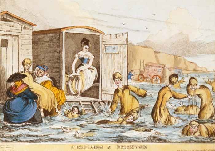 Women & Bathing Machines, Brighton 1829
