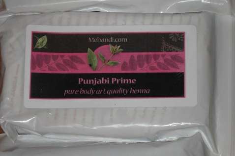 I used 300 grams of Punjabi Prime henna from mehandi.com.