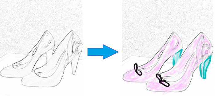 Modify your shoe from the pencil sketch