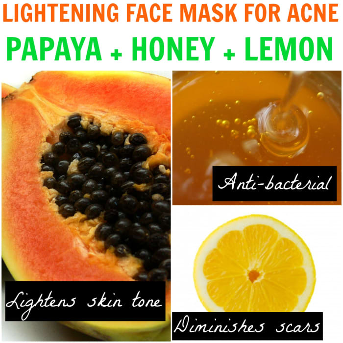 This papaya face mask is great for acne and also helps lighten and even out skin pigmentation. This is a powerful mask that can lighten scars as well, leaving you with bright, flawless skin.