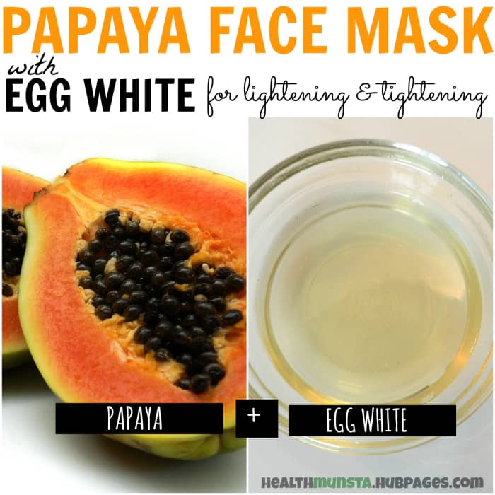 The fruit acids and enzymes in papaya help lighten skin while the egg white helps tighten pores, giving you a flawless look.