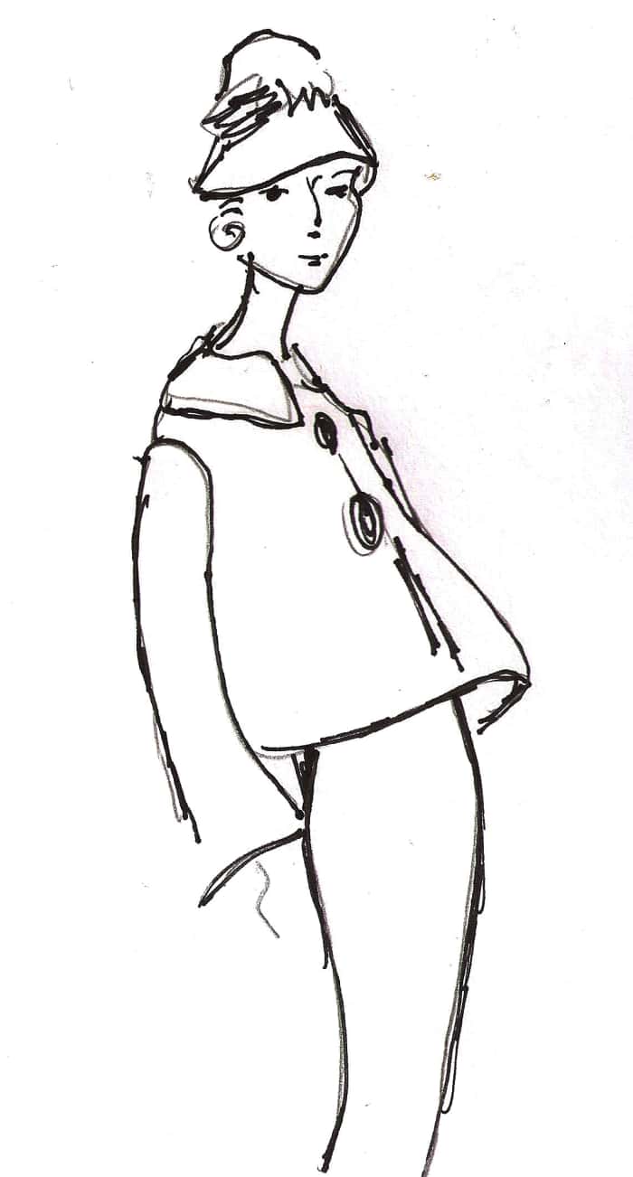 From Dior's 1956 Arrow line.