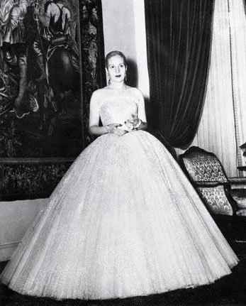 Evita Peron in Dior circa 1950