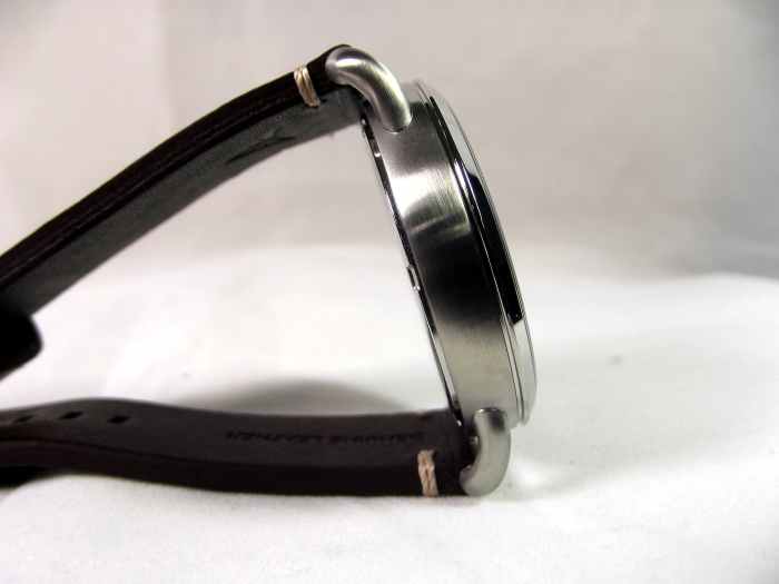 One Eleven CMP0002 solar powered quartz watch with leather strap